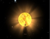 23-02-2014 congiunzione eliocentrica Mercurio-Venere