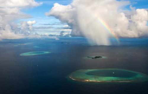 Arcobaleno alle Maldive
